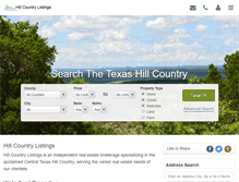 Tablet Screenshot of hillcountrylistings.com